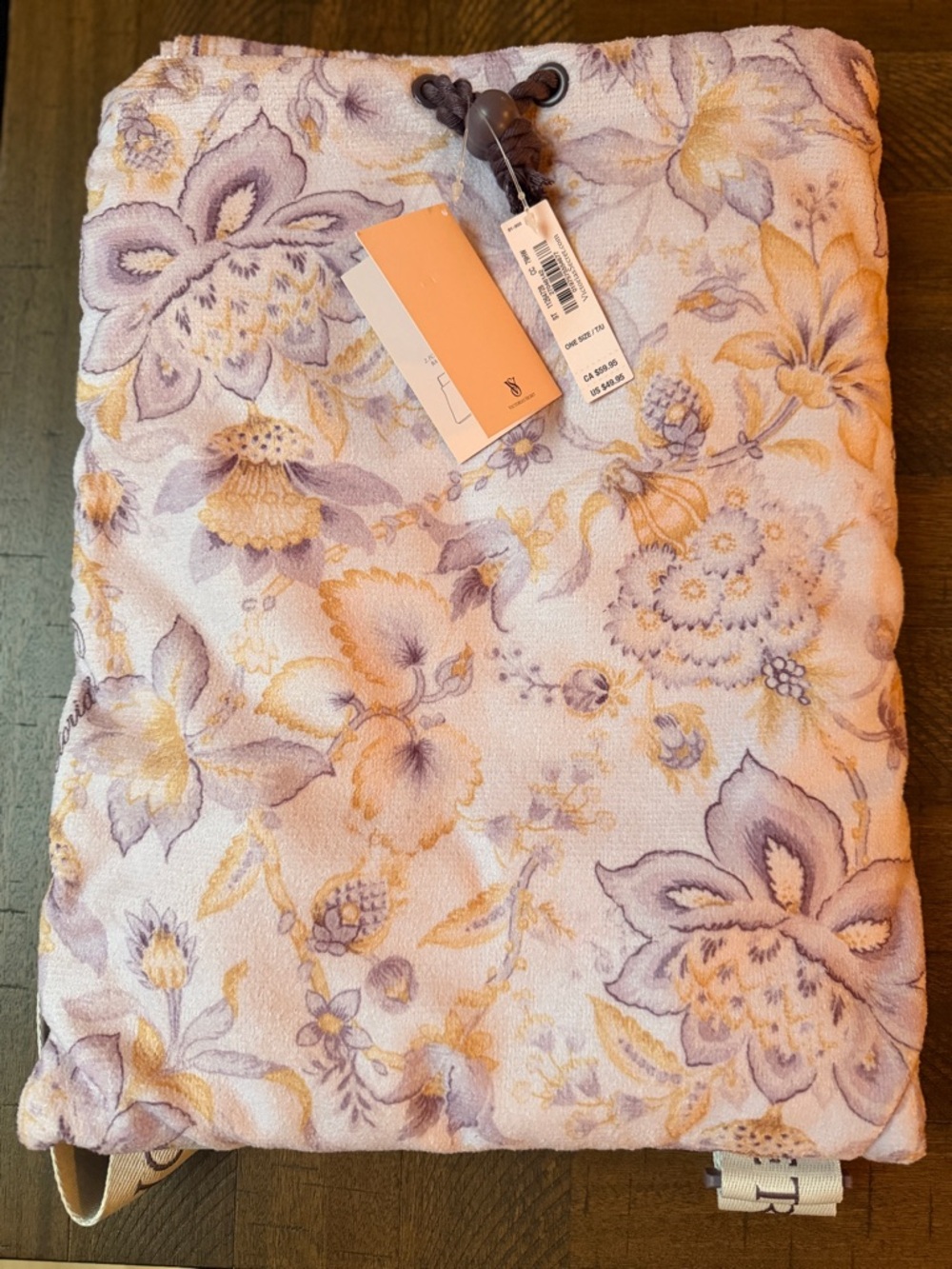 Victoria’s Secret Floral 2-in-1 Towel Backpack Convertible Beach Travel Bag NWT